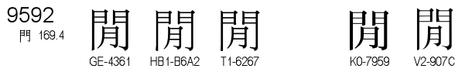 U+9592